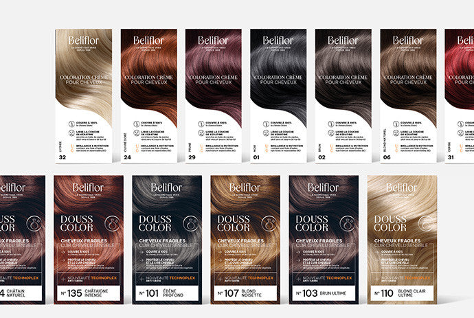 Nos nuanciers Douss Color et Coloration Crème