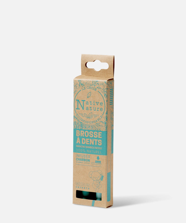 2 Brosses à Dents pour enfants en Bambou