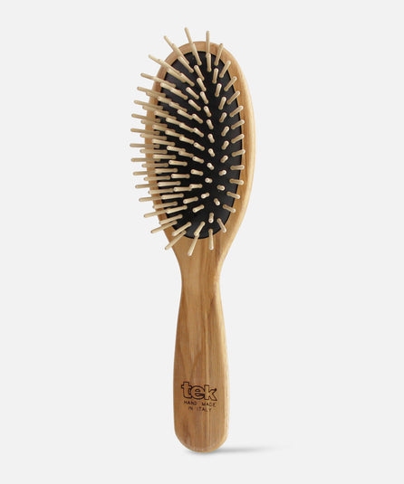 Grande Brosse Ovale en Frêne à Picots Courts TEK