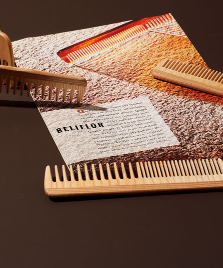 Grand Peigne à Dents Larges & Serrées en Frêne TEK