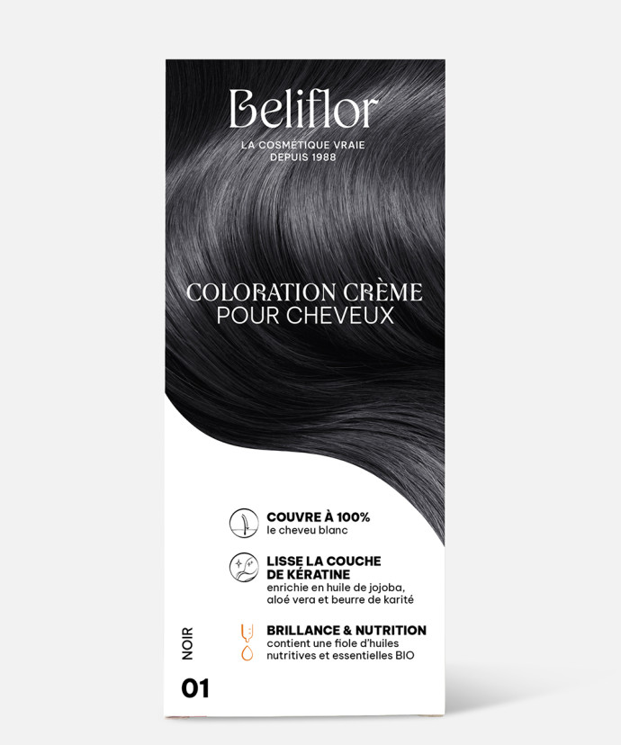 Coloration crème Noir - Colorations Cheveux - Beliflor