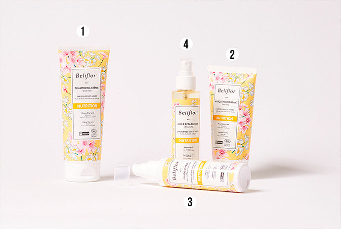 Notre protocole NUTRITION pour cheveux secs, bouclés ou frisés
