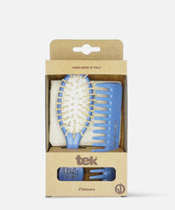 Set de Coiffure 2 pièces en Frêne TEK Bleu