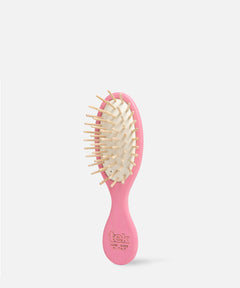 Mini Brosse en Frêne Colorée TEK Rose