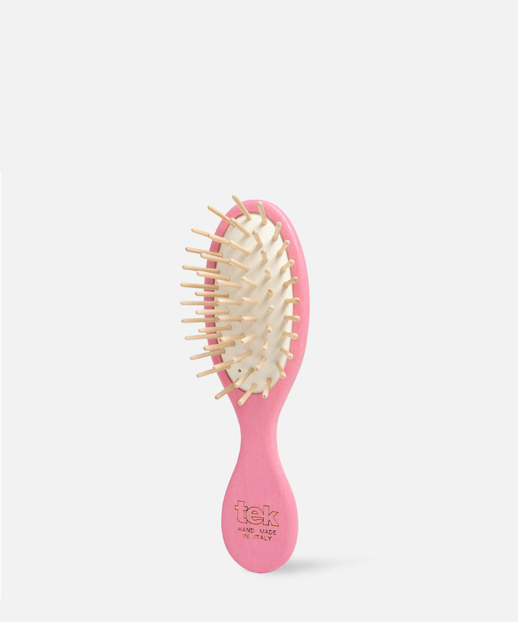 Mini Brosse en Frêne Colorée TEK